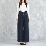 ハイウエストサス付ワイドパンツ ハイウエストデザイン オールシーズン | Felt Maglietta | 詳細画像4 