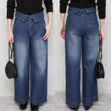 ハイウエストサス付ワイドパンツ ハイウエストデザイン オールシーズン | Felt Maglietta | 詳細画像30