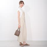 サロペットスカート リネン ツイル ロングスカート ワンピース コットン  | Maria Trinity | 詳細画像4