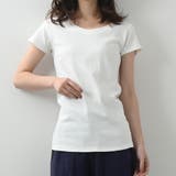 オフホワイト | コットンフライス半袖Tシャツ 春 夏 着回し シンプル ベーシック | Maria Trinity