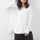 脇タックVネック長袖カットソー コットン オールシーズン | Felt Maglietta | 詳細画像9