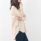 脇タックVネック長袖カットソー コットン オールシーズン | Felt Maglietta | 詳細画像16