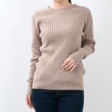 グレーベージュ | ラウンドネックリブニット カラバリ豊富 大きいサイズ | Felt Maglietta