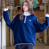 裏起毛ハーフジッププルオーバー トレーナー ビッグシルエット | Felt Maglietta | 詳細画像2