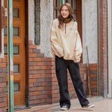 裏起毛ハーフジッププルオーバー トレーナー ビッグシルエット | Felt Maglietta | 詳細画像9