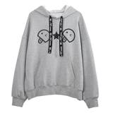 フロントベーマークロゴ紐フードパーカー ビッグシルエット プルオーバー | Felt Maglietta | 詳細画像10