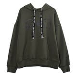 フロントベーマークロゴ紐フードパーカー ビッグシルエット プルオーバー | Felt Maglietta | 詳細画像12