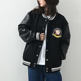 ベーマークワッペンスタジャン ウール×フェイクレザー スタジアムジャケット | Felt Maglietta | 詳細画像15