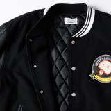 ベーマークワッペンスタジャン ウール×フェイクレザー スタジアムジャケット | Felt Maglietta | 詳細画像29