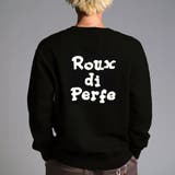 ブラック | 立体ロゴ刺繍トレーナー ビッグシルエット トレーナー | Felt Maglietta