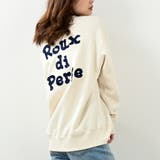 生成り | 立体ロゴ刺繍トレーナー ビッグシルエット トレーナー | Felt Maglietta