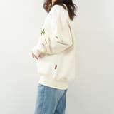 チェーン刺繍入り裏起毛トレーナー ビッグシルエット トレーナー | Felt Maglietta | 詳細画像10