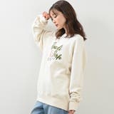 チェーン刺繍入り裏起毛トレーナー ビッグシルエット トレーナー | Felt Maglietta | 詳細画像14