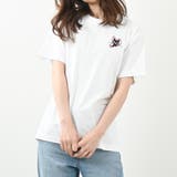 ホワイト | 6 2オンス ネコ＆尼崎マップ刺繍Tシャツ | Felt Maglietta