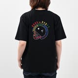ブラック | レインボー刺繍Tシャツ バックロゴ 夏服 | Felt Maglietta