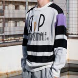 カラーブロック復刻デザインニット セーター RDPロゴ | Felt Maglietta | 詳細画像3 