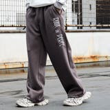 チャコール | [ROUXDI PERFE ルゥディパフィー]ロゴ刺繍ダンボールニットワイドパン… | Felt Maglietta