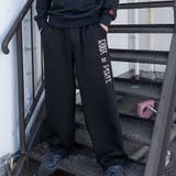 ブラック | [ROUXDI PERFE ルゥディパフィー]ロゴ刺繍ダンボールニットワイドパン… | Felt Maglietta