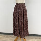 モダン花柄マキシスカート さらっと落ち感 フレア | Felt Maglietta | 詳細画像8