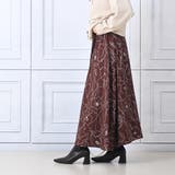 モダン花柄マキシスカート さらっと落ち感 フレア | Felt Maglietta | 詳細画像6