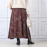 モダン花柄マキシスカート さらっと落ち感 フレア | Felt Maglietta | 詳細画像7