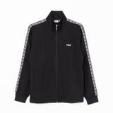 BK0 | LOGO TAPED JERSEY JACKET | FILA