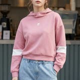 ショート丈パーカー ダンボールニットフーディ レディース | FILA | 詳細画像1 