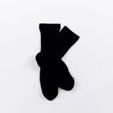 黒 | 4足組クルー丈 無地 リブ | Filloie