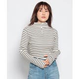 オフ | ワイドリブサムホールボトルネックプルオーバー | FINE