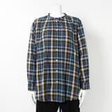 ネイビー系 | インド綿ラフ染めチュニックシャツ | FINE