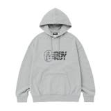 MELANGE GRAY | 【NERDY】PINWHEEL LOGO HOODIE | FINE 