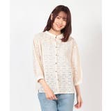 ベージュ | 【Rename】パフ袖刺繍ブラウス | FINE