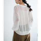 【refinedworks】透け感を楽しむ。クルーネックシアーカーディガン! | refinedworks | 詳細画像3