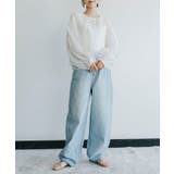 立体的なカーブシルエットで、旬のレッグラインを描くカーブデニムパンツ | refinedworks | 詳細画像6