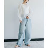 立体的なカーブシルエットで、旬のレッグラインを描くカーブデニムパンツ | refinedworks | 詳細画像7