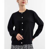 ブラック | 【ANNA LUNA】ビジューボタンカーディガン | ANNA LUNA