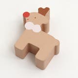 クリスマス)積み木オブジェ サンタさんとトナカイ[品番：FOKK0018313