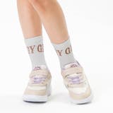 オフホワイト | ビッグロゴラメクルーソックス | F.O.Online Store
