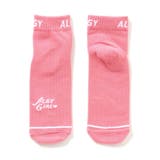 ピンク | リブロゴショートソックス | F.O.Online Store