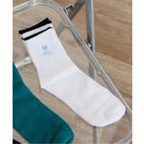 オフホワイト | 【抗菌防臭】レイヤード風クルーソックス1 | F.O.Online Store