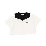 オフホワイト | ドッキングクロップドガーリーT | F.O.Online Store