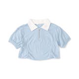 サックス | フロントジップシャーリングT | F.O.Online Store