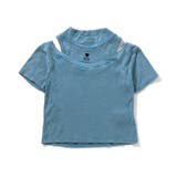 サックス | ピグメント肩あきリブT | F.O.Online Store