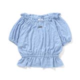 サックス | シャーリングブラウス | F.O.Online Store