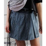 サックス | ラップ風プリーツスカート | F.O.Online Store