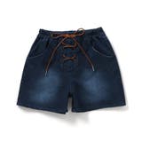 ネイビーブルー | レースアップデニムショーパン | F.O.Online Store
