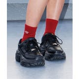 レッド | 【抗菌防臭】ワンポイントロゴクルーソックス | F.O.Online Store