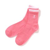 ピンク | 【抗菌防臭】レイヤード風クルーソックス3 | F.O.Online Store