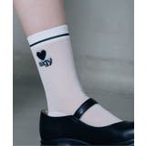 ハートロゴシアークルーソックス | F.O.Online Store | 詳細画像8 