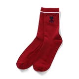 レッド | ハートロゴシアークルーソックス | F.O.Online Store